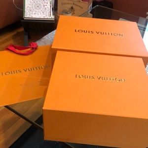 2 Louise empty boxes. 1 bag.